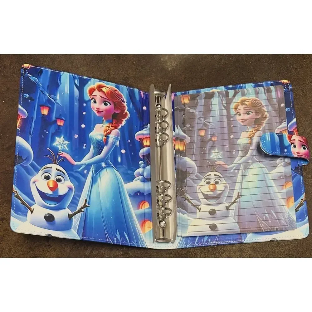 Frozen Ana and Olaf size A5 Binder w/ stationery paper